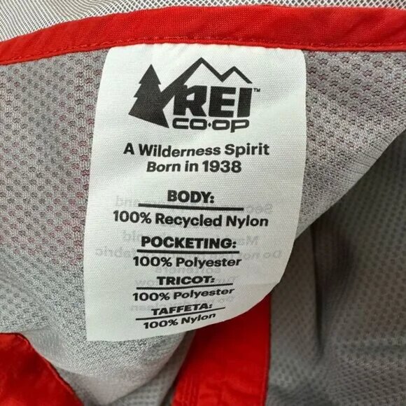 REI Women’s Rainier Rain Jacket, Red, Size M - Picture 8 of 12